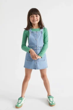 Girl Seed Heritage Denim & Jeans-Denim Pinafore