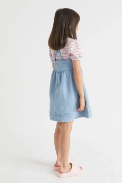 Girl Seed Heritage Denim & Jeans-Denim Pinafore