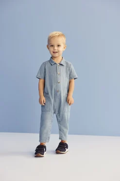 Baby Boy Seed Heritage Denim & Jeans-Denim Romper