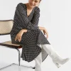 Woman Seed Heritage Dresses-Diamond Geo Midi Dress