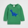 Baby Boy Seed Heritage Knitwear & Sweaters-Dino Crew Knit