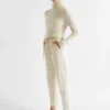 Woman Seed Heritage Pants-Elasticated Tapered Leg Pant