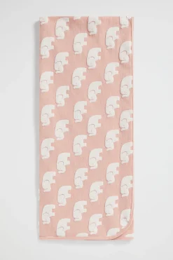 Newborn Seed Heritage Blankets-Elephant Jacquard Wrap