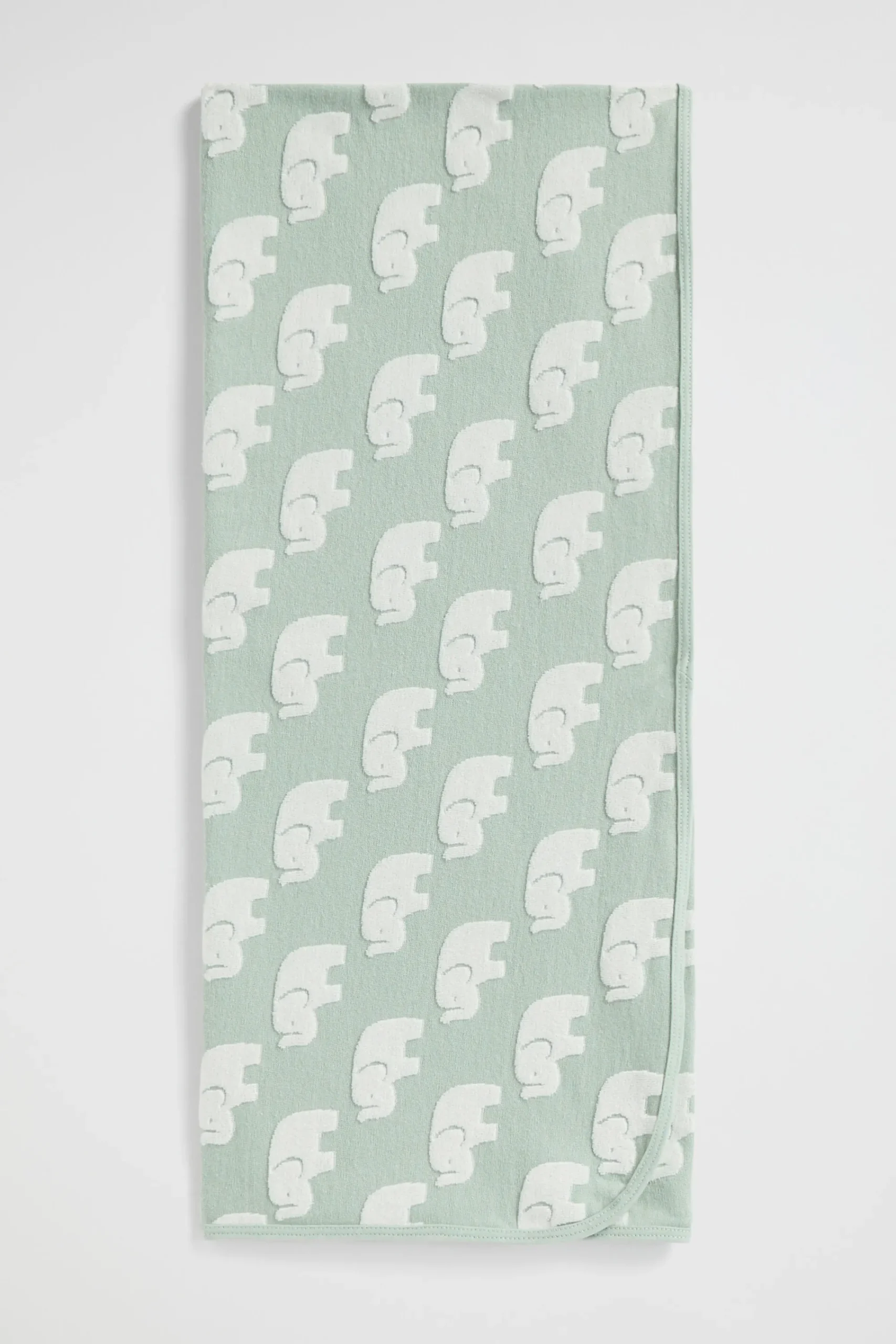Newborn Seed Heritage Blankets-Elephant Jacquard Wrap