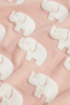 Newborn Seed Heritage Blankets-Elephant Jacquard Wrap