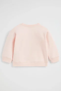 Baby Girl Seed Heritage T-Shirts & Tops-Embroidered Flower Sweat