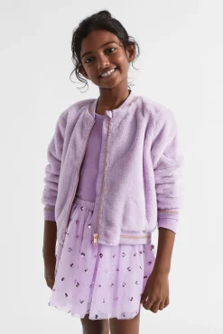 Girl Seed Heritage Jackets & Vests-Faux Fur Bomber