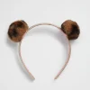 Girl Seed Heritage Hair Accessories-Faux Fur Pom Pom Headband