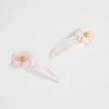 Girl Seed Heritage Hair Accessories-Felt Daisy Snaps