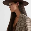 Woman Seed Heritage Hats & Gloves-Felt Trim Detail Fedora