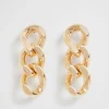 Woman Seed Heritage Jewellery-Flat Curb Chain Earring