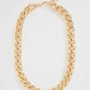 Woman Seed Heritage Jewellery-Flat Curb Chain Necklace