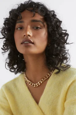 Woman Seed Heritage Jewellery-Flat Curb Chain Necklace