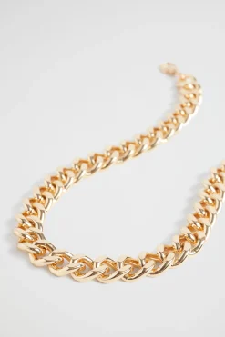 Woman Seed Heritage Jewellery-Flat Curb Chain Necklace