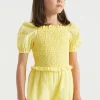 Girl Seed Heritage Dresses-Floral Openwork Playsuit