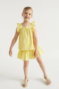 Girl Seed Heritage Skirts-Floral Openwork Skirt