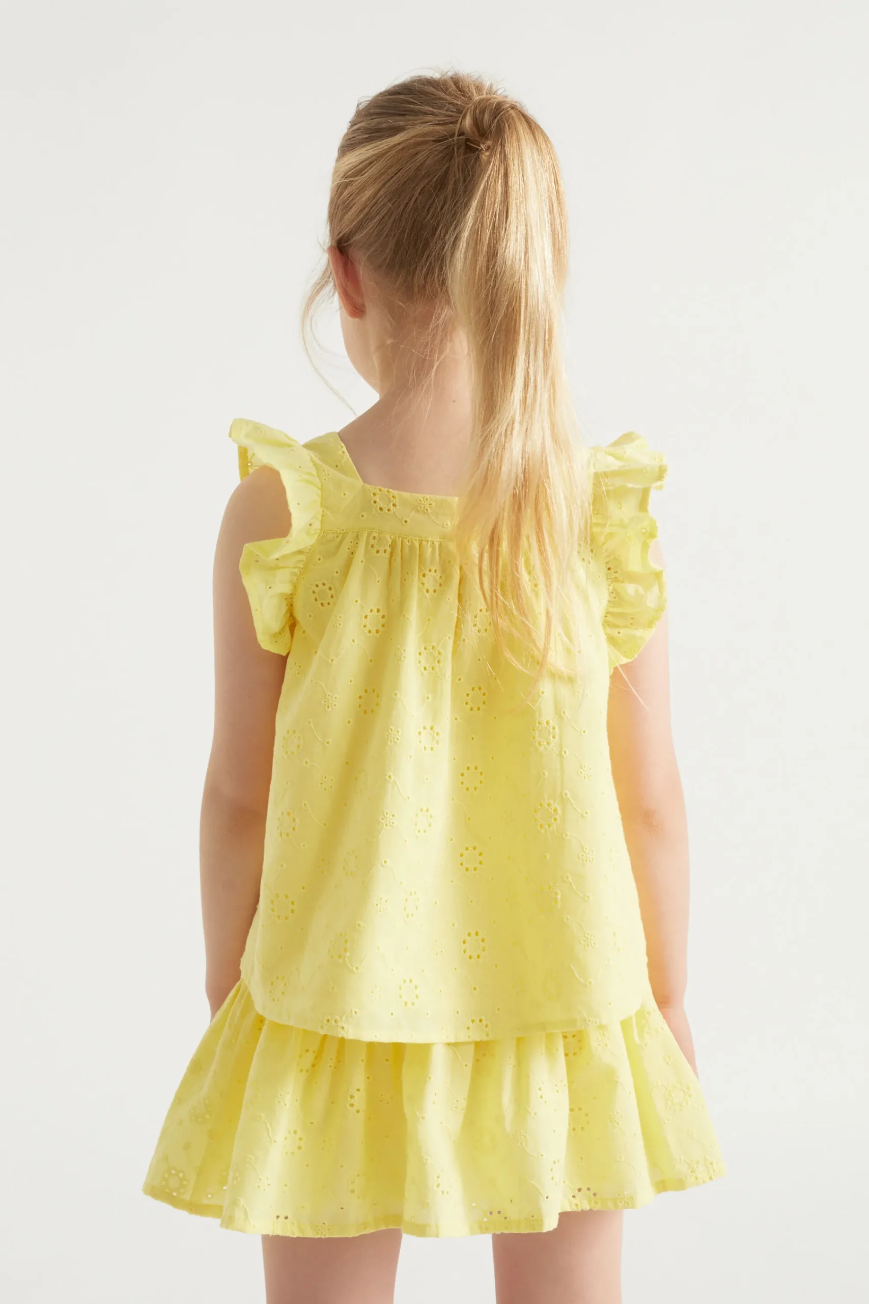 Girl Seed Heritage T-Shirts & Tops-Floral Openwork Top
