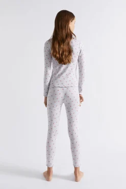 Teen Girl Seed Heritage Pyjamas & Sleepwear-Floral Rib Pj