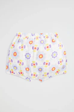 Baby Girl Seed Heritage Shorts-Floral Yardage Bloomer