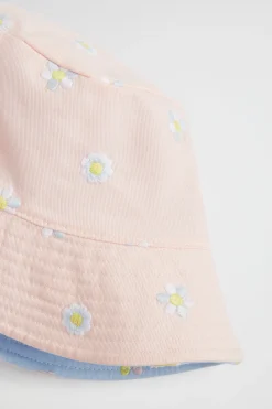 Girl Seed Heritage Hats & Beanies & Caps-Flower Embroidered Bucket Hat