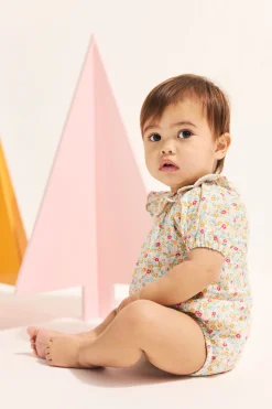 Newborn Seed Heritage Jumpsuits & Overalls-Frill Neck Romper