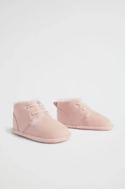 Newborn Seed Heritage Booties-Fur Lined Bootie