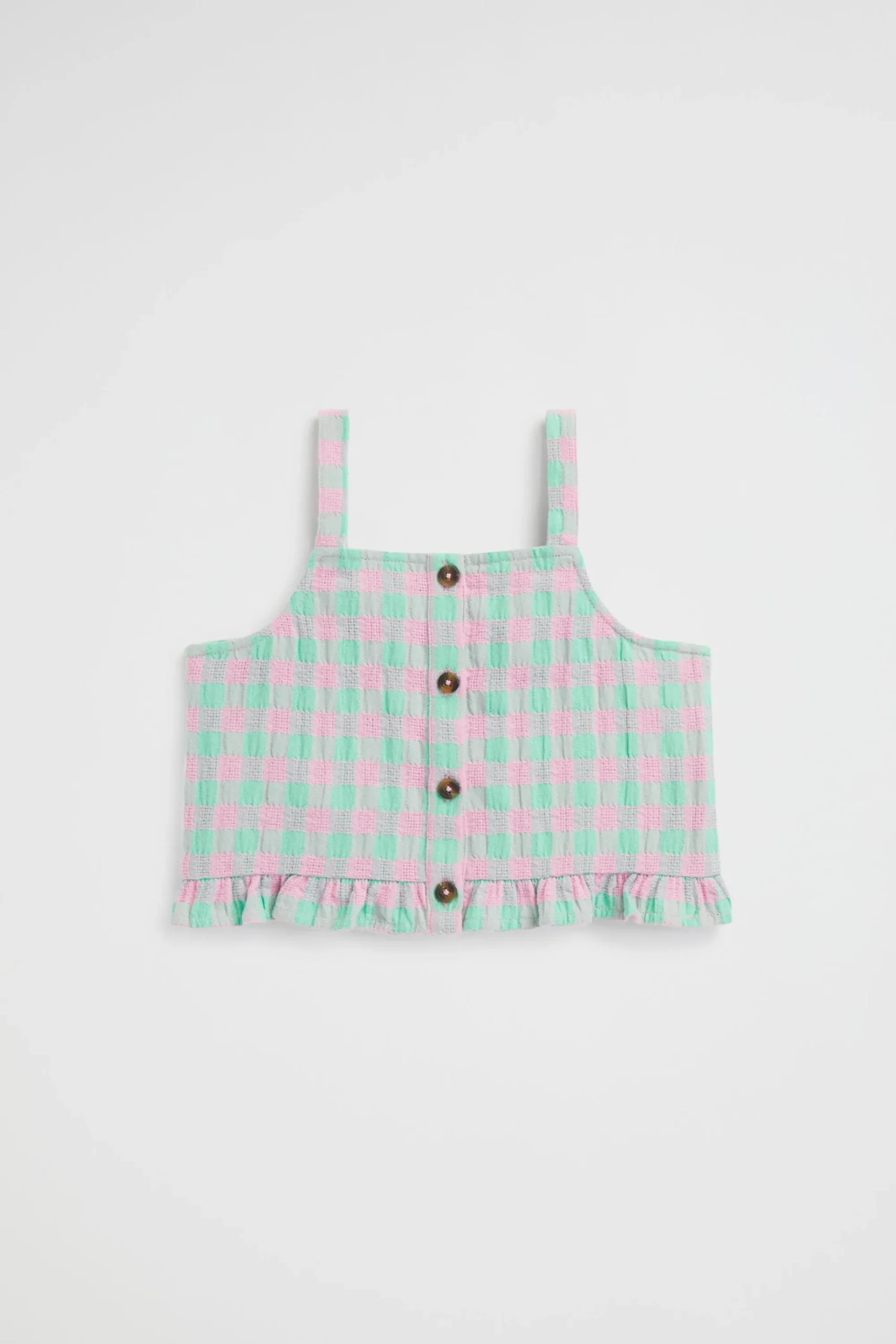 Girl Seed Heritage T-Shirts & Tops-Gingham Cami