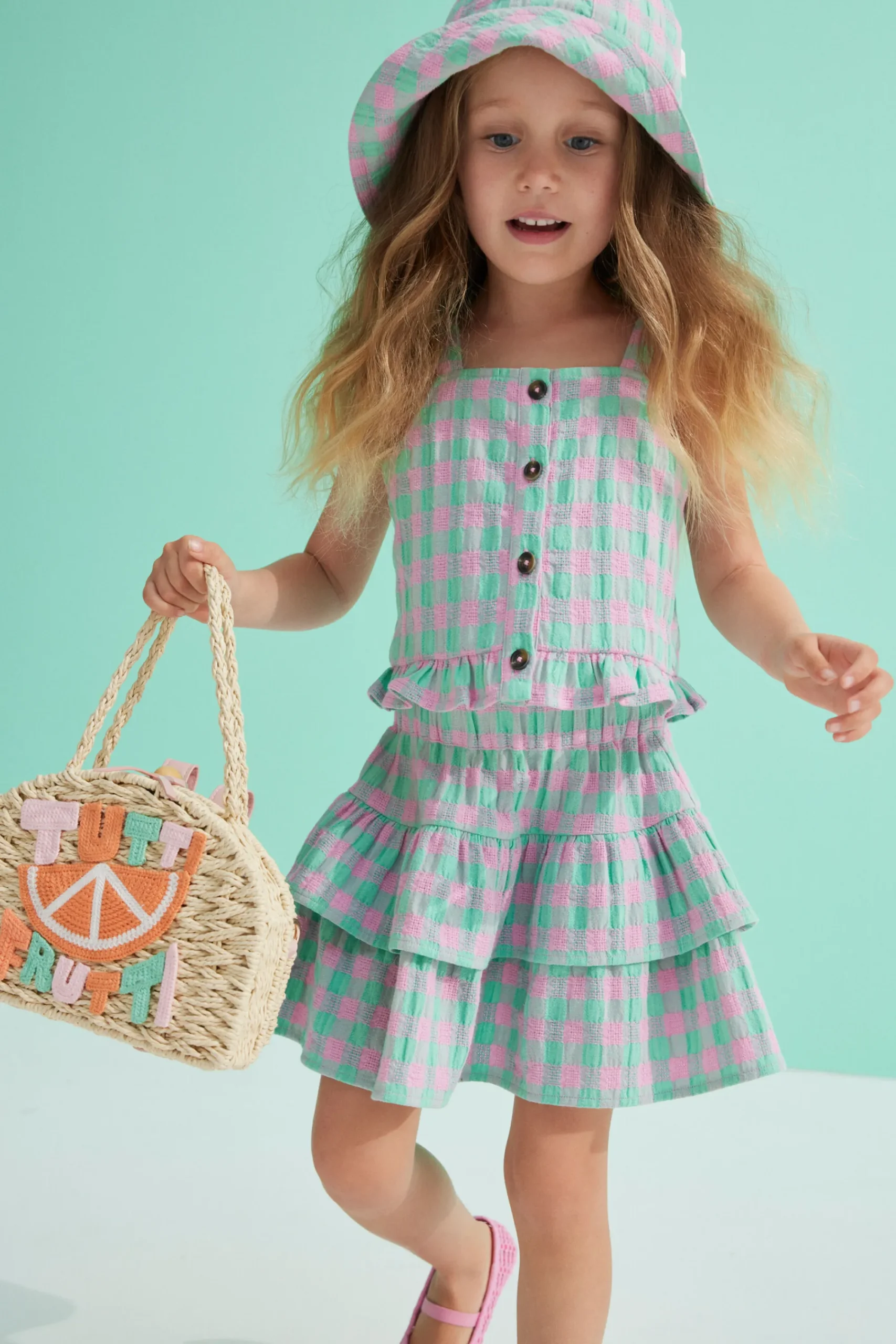 Girl Seed Heritage T-Shirts & Tops-Gingham Cami