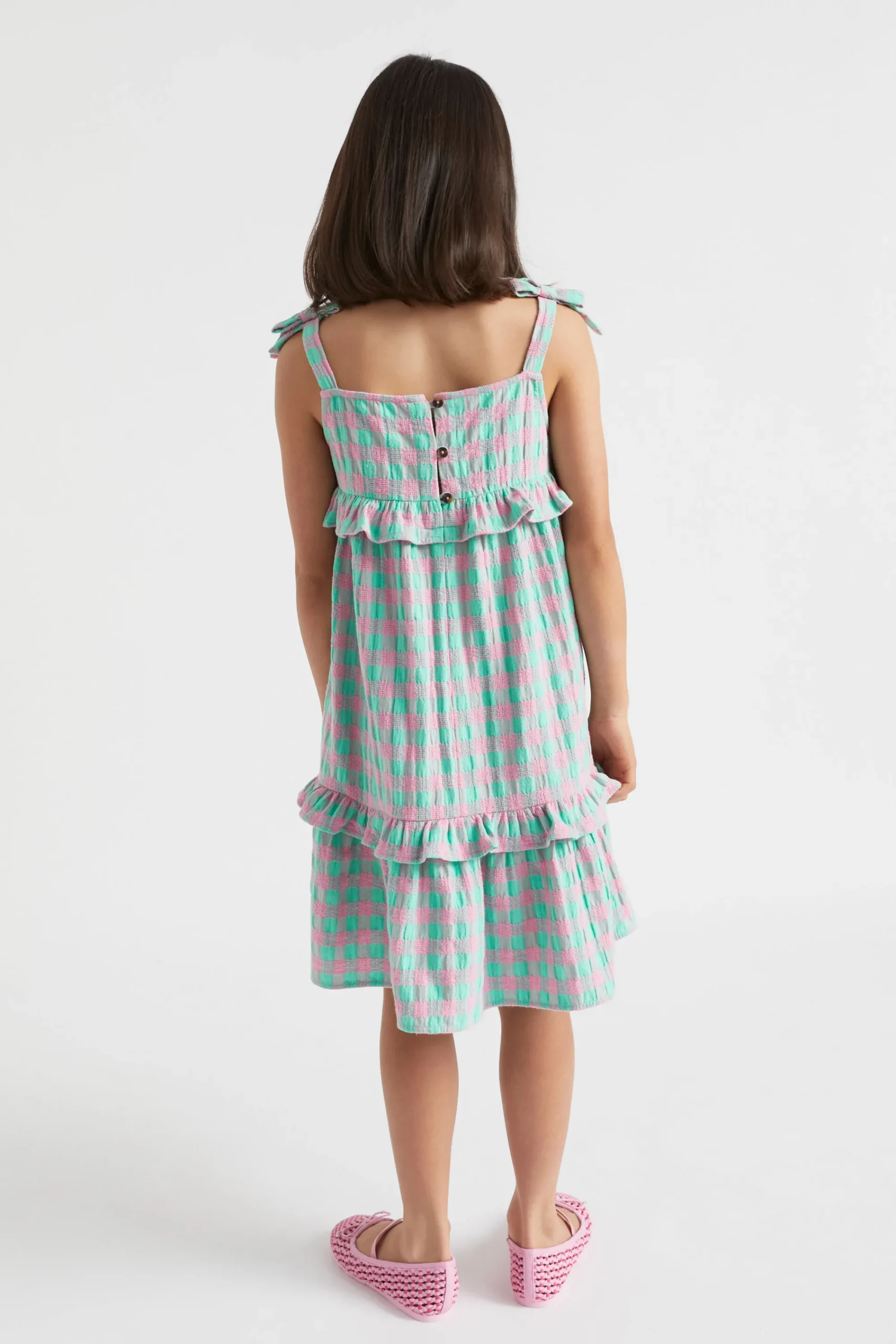 Girl Seed Heritage Dresses-Gingham Dress