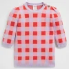 Baby Girl Seed Heritage Knitwear & Sweaters-Gingham Knit Dress