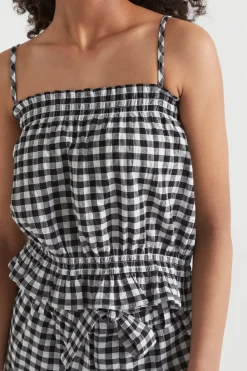 Teen Girl Seed Heritage T-Shirts & Tops-Gingham Top