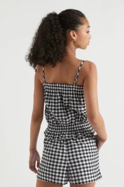 Teen Girl Seed Heritage T-Shirts & Tops-Gingham Top