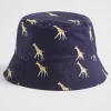 Baby Girl Seed Heritage Hats & Caps-Giraffe Sun Hat