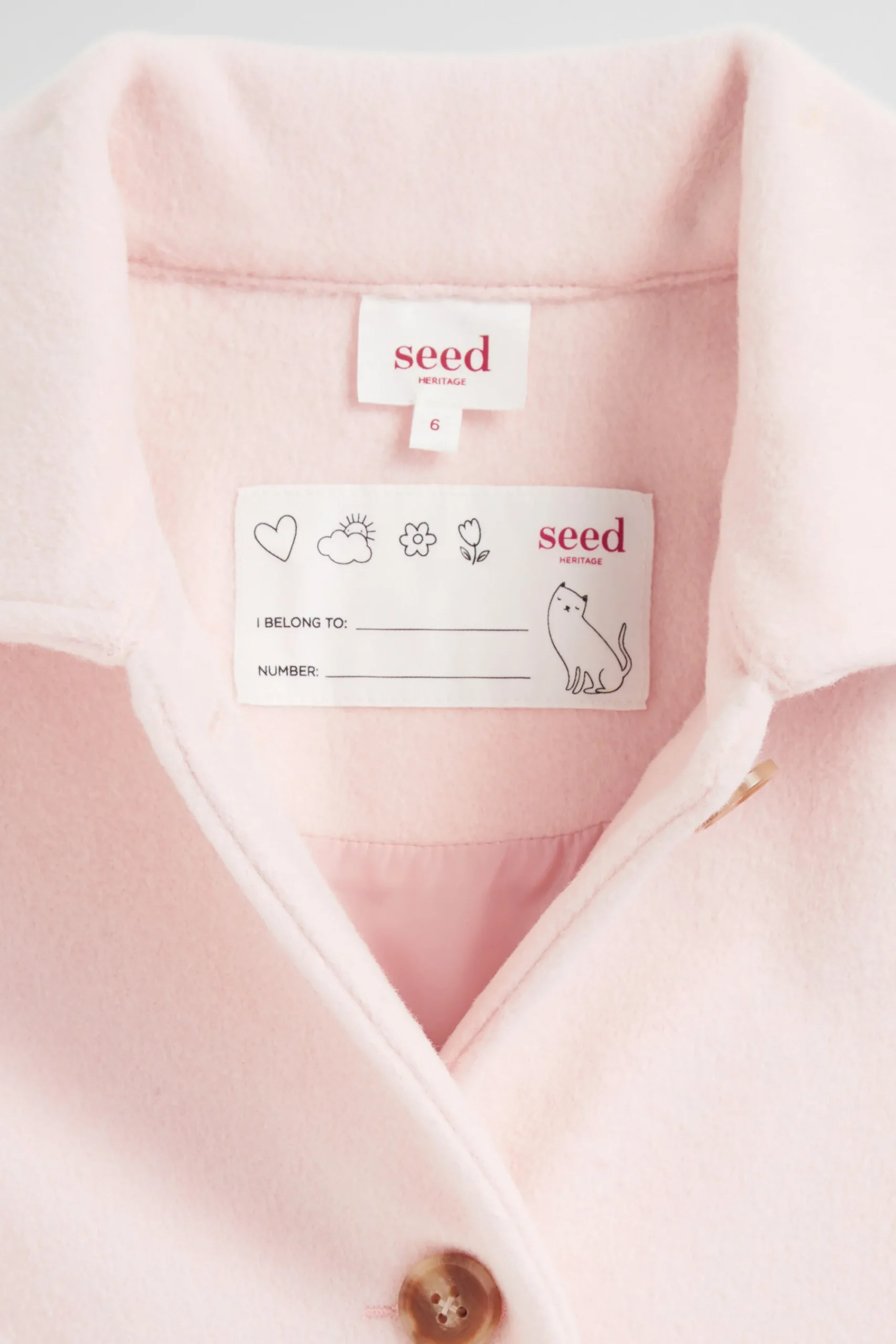 Girl Seed Heritage Jackets & Vests-Girl's Wool Coat