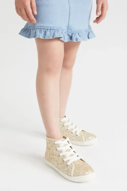 Girl Seed Heritage Boots-Glitter Hightop