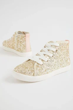 Girl Seed Heritage Boots-Glitter Hightop