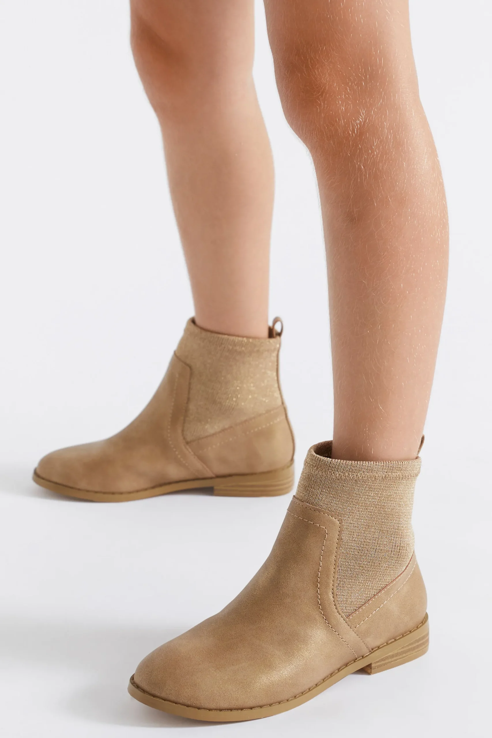 Girl Seed Heritage Boots-Glitter Sock Boot