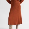 Woman Seed Heritage Skirts-Godet Knit Skirt