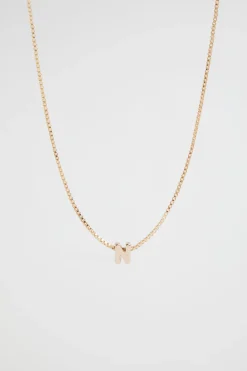 Woman Seed Heritage Jewellery-Gold Iitial Ecklace