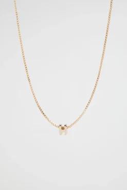 Woman Seed Heritage Jewellery-Gold Initial Necklace