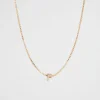 Woman Seed Heritage Jewellery-Gold Initial Necklace