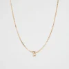 Woman Seed Heritage Jewellery-Gold Initial Necklace