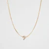 Woman Seed Heritage Jewellery-Gold Initial Necklace