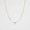Woman Seed Heritage Jewellery-Gold Initial Necklace