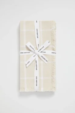 Seed Heritage Kitchen & Dining-Grid Napkin Set Of 4
