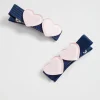 Girl Seed Heritage Hair Accessories-Heart Duck Clips