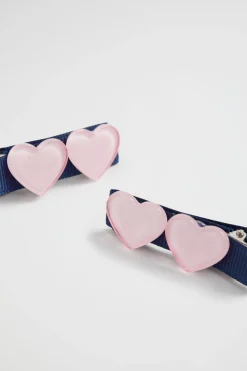 Girl Seed Heritage Hair Accessories-Heart Duck Clips