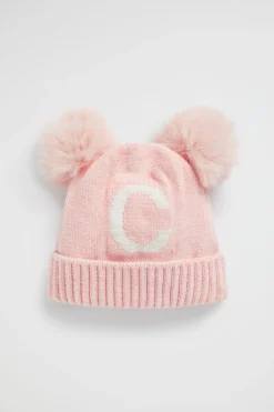 Baby Girl Seed Heritage Beanies-Henille Initial Beanie