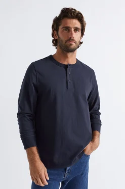 Man Seed Heritage T-Shirts & Sweaters-Henley Tee