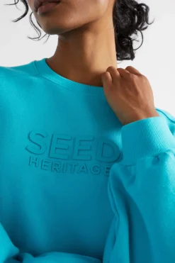 Woman Seed Heritage Knitwear & Sweaters-Heritage Logo Crew Sweat